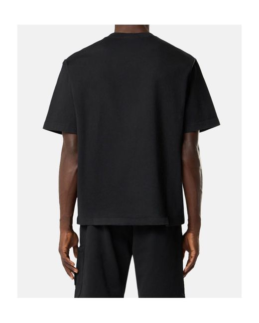 Stone Island Black Regular-Fit Short-Sleeve Crewneck Sweatshirt for men