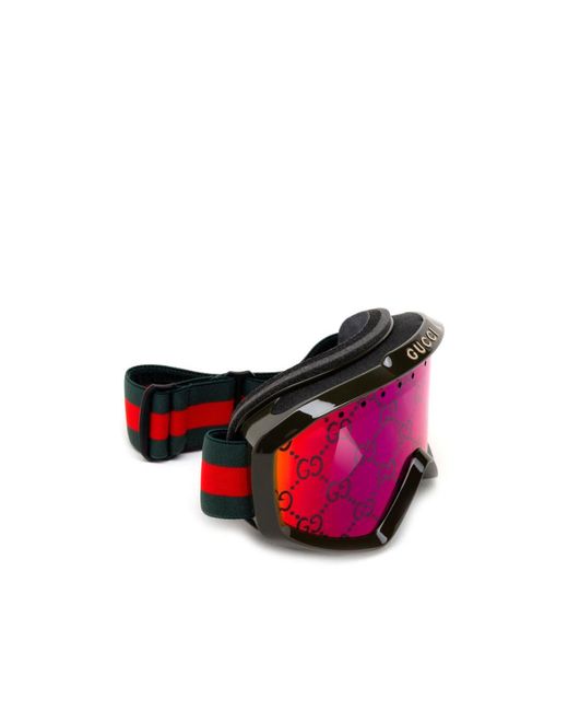 Gucci Blue Eyewear Ski Oversized Frame Goggles for men