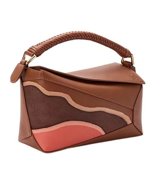 Loewe Brown Small Puzzle Edge Bag