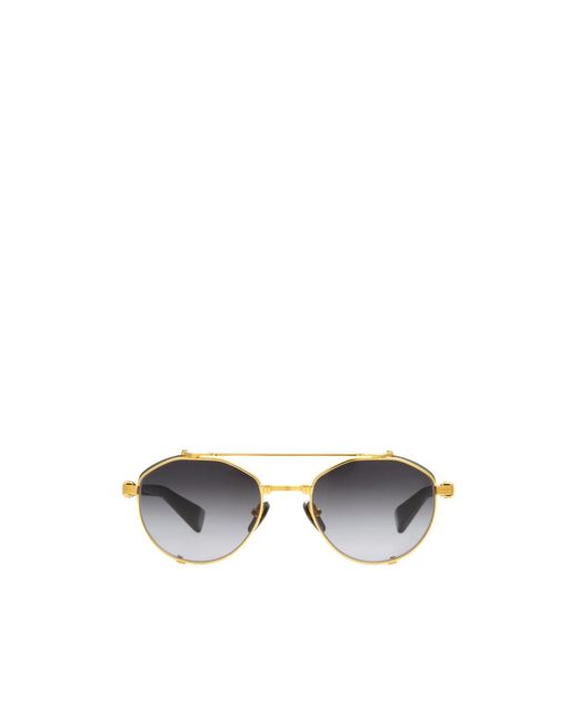 Balmain White Full Frame Sunglasses for men