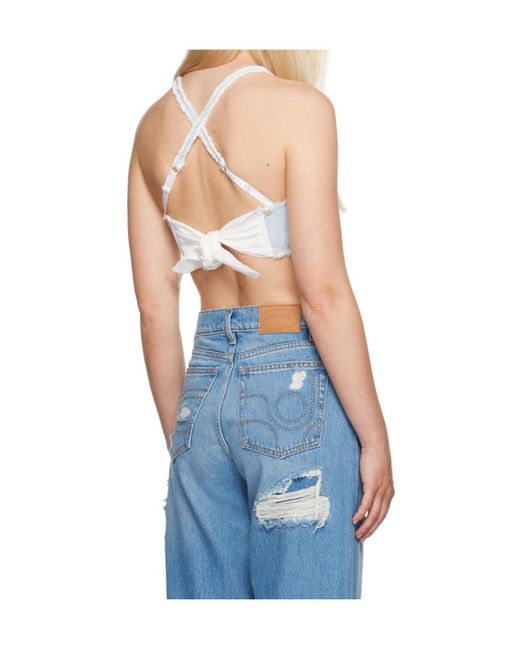Eytys Blue Sleeveless Denim Vest