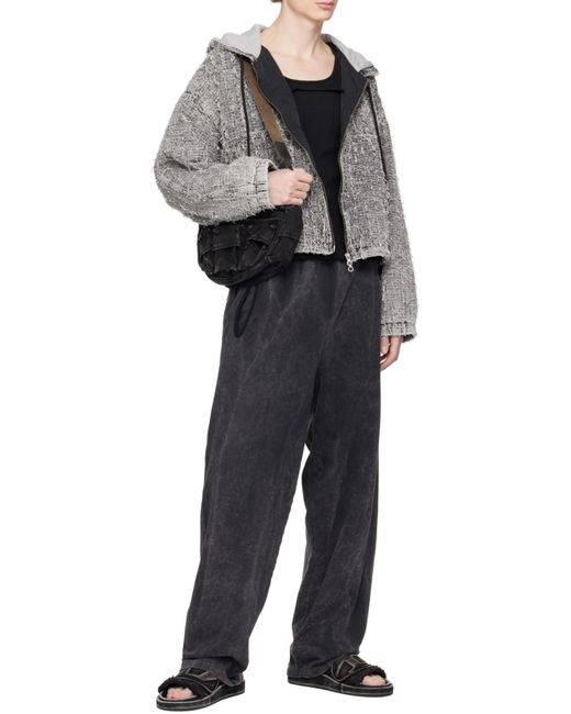 DIESEL Black Multi-Pkts Multipocket Denim Shoulder Bag for men