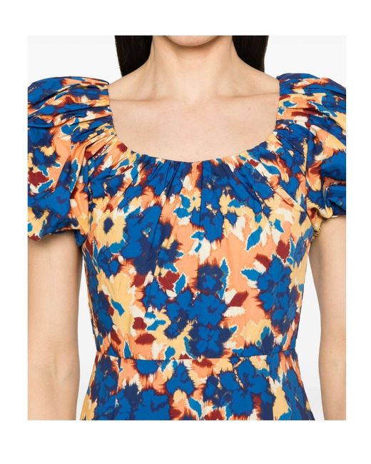 Ulla Johnson Blue Midi Dresses