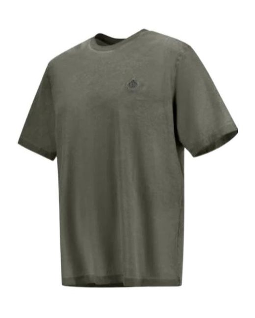 Herno Green Logo-Embroidered T-Shirt for men