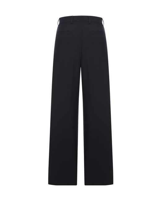 Dries Van Noten Blue Belt Loop Casual Pants