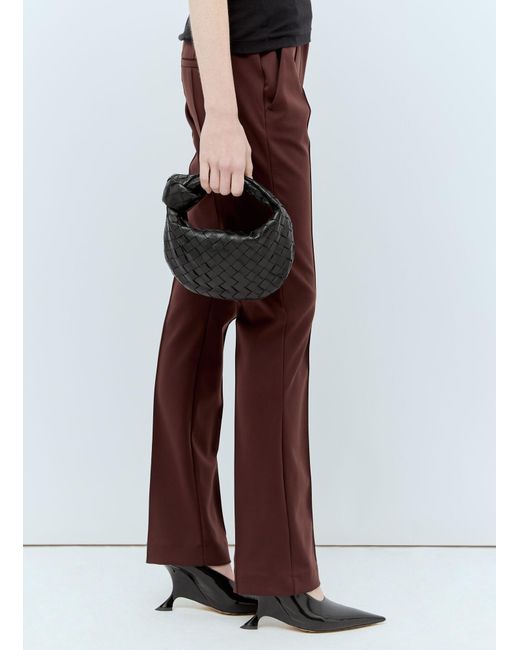Sportmax Red High Waist Straight Leg Trousers