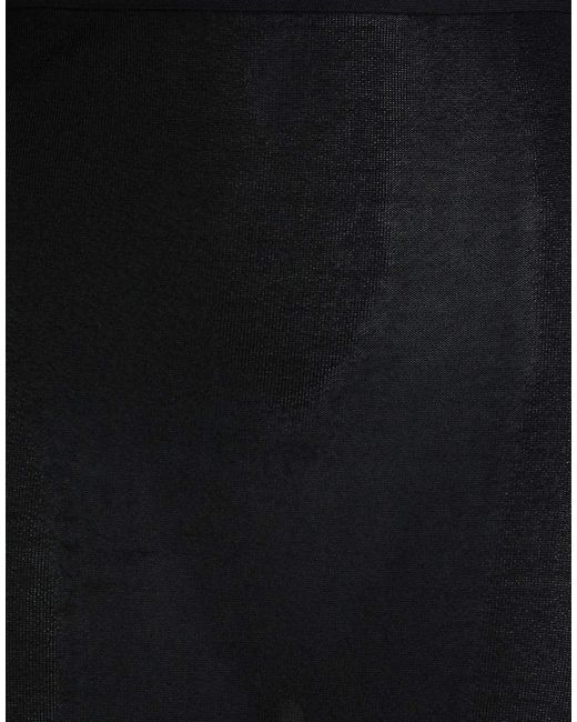 Saint Laurent Black Unlined Flared Skirt