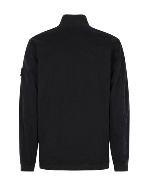 Stone Island Black Full-Zip Jacket for men