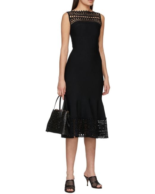 Alaïa Black Alaïa Small Mina 25 Bag