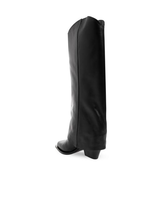 Le Silla Black Jewel 110Mm Leather Boots