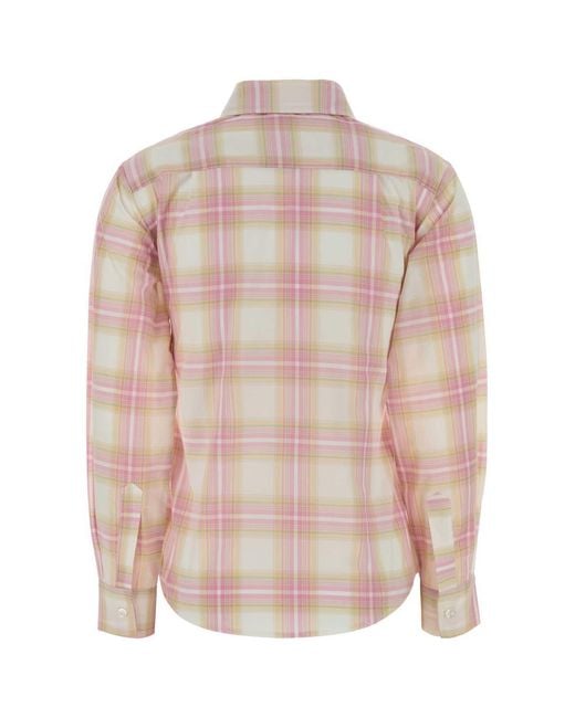 GIMAGUAS Pink Laura Checked Shirt