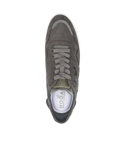 Hogan Gray Interactive 3 Lace-Up Sneakers for men