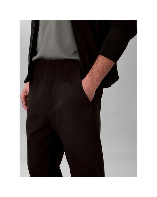 Calvin Klein Black Lace-Up Casual Pants for men