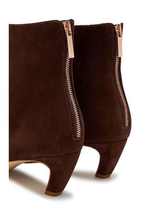 Gabriela Hearst Brown Suede Ankle Boots