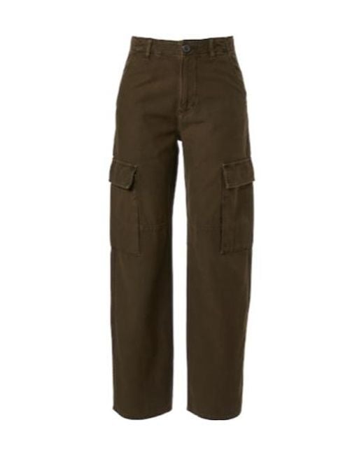 Citizens of Humanity Brown Esme Cotton Twill Cargo Pants