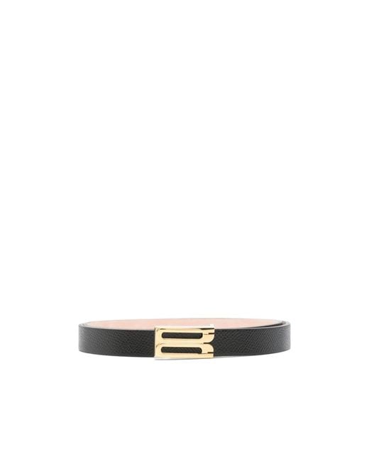 Victoria Beckham White Pin Buckle Belt