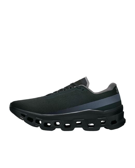 On Shoes Black Cloudmonster 1 Running Shoes