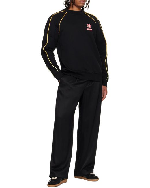 Casablanca Black Relaxed Fit Sweatshirt for men