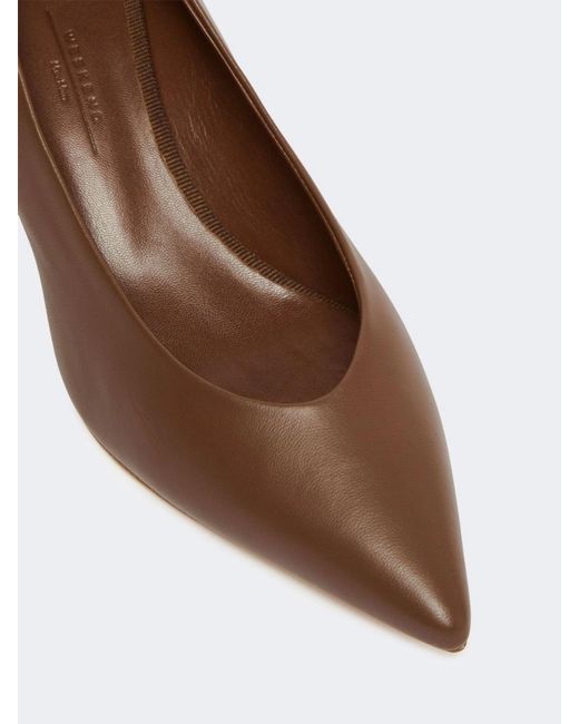 Weekend by Maxmara Brown Pointed-Toe High Heels