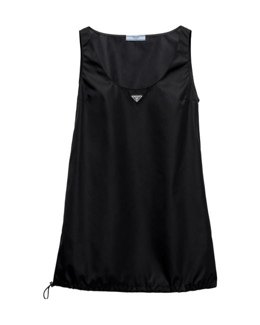 Prada Black Re-Nylon Mini-Dress