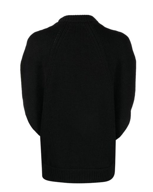 Comme des Garçons Black Layered-Detail Crew-Neck Jumper