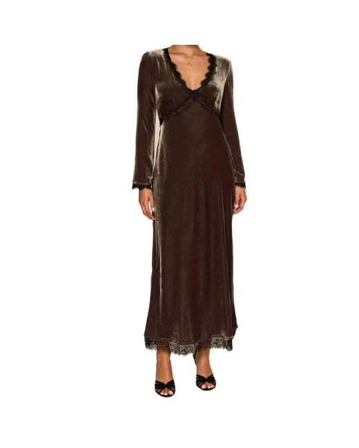 Rixo Brown Alesha Boho Dress