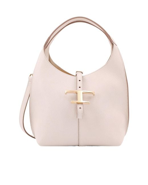 Tod's Pink T-Timeless Detailed Handbag