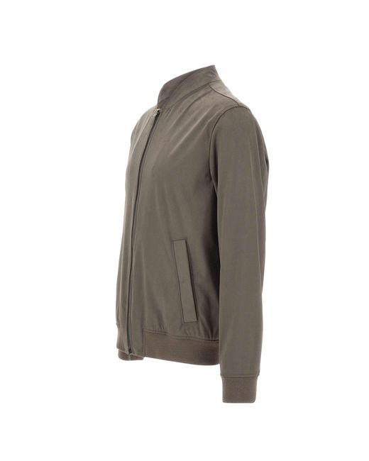 Herno Gray Resort Bomber Jacket for men