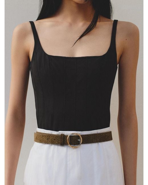 Jacquemus White Detaied Belt for men