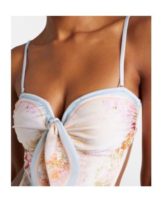 Zimmermann White Printed Swimsuit