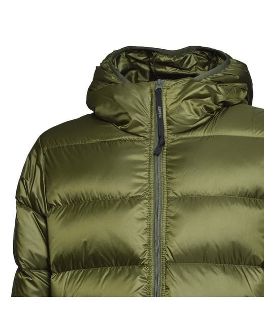 Aspesi Green Drawstring Hem Padded Jacket for men