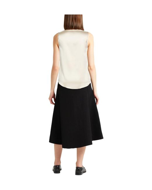Brunello Cucinelli Natural Versatile Sleeveless Top For Fashion Matching
