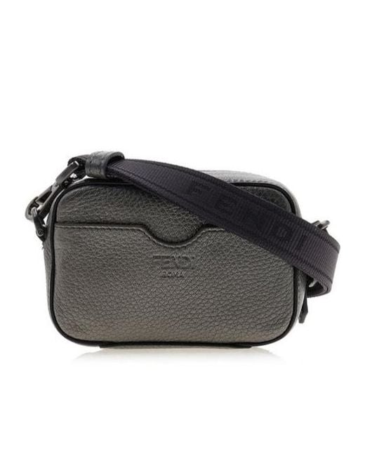 Fendi Black Logo Shoulder Bag for men