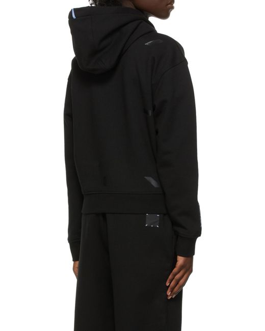 McQ Alexander McQueen Black Graphic-Print Hoodie