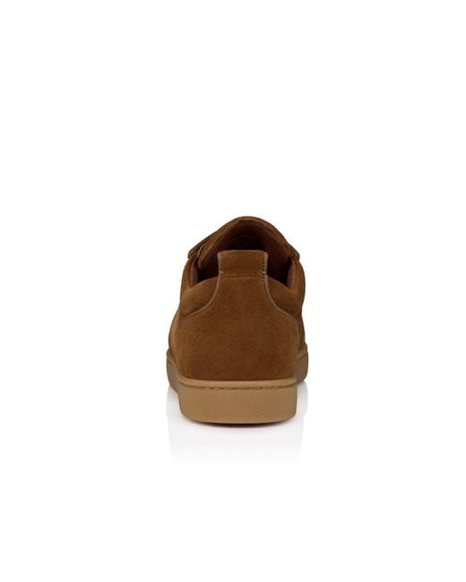 Christian Louboutin Brown Louis Junior Spikes Orlato Suede Sneakers for men