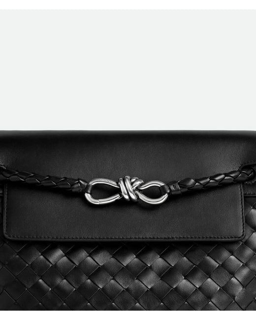 Bottega Veneta Black Andiamo Small Messenger Bag for men