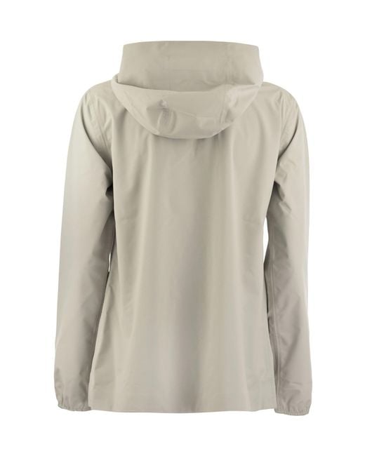 K-Way Gray Marguerite Stretch Dot Jacket