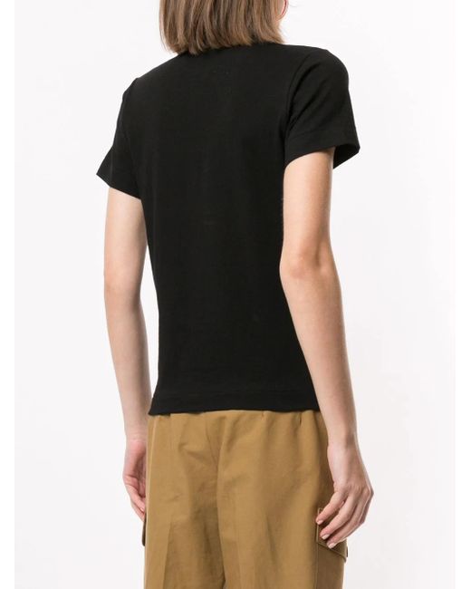 COMME DES GARÇONS PLAY Black Logo Print T-Shirt