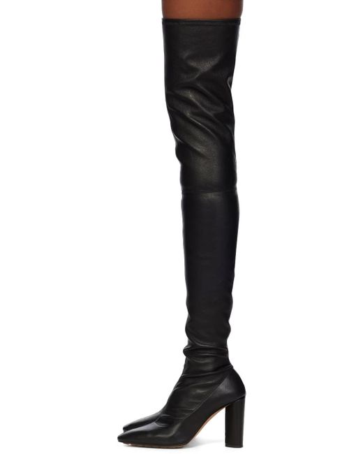 Bottega Veneta Black Tripod Knee-High Boots