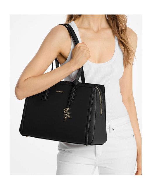 MICHAEL Michael Kors Black Laila Medium Tote Bag