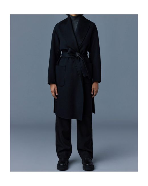 Mackage Blue Thalia Wrap Coat