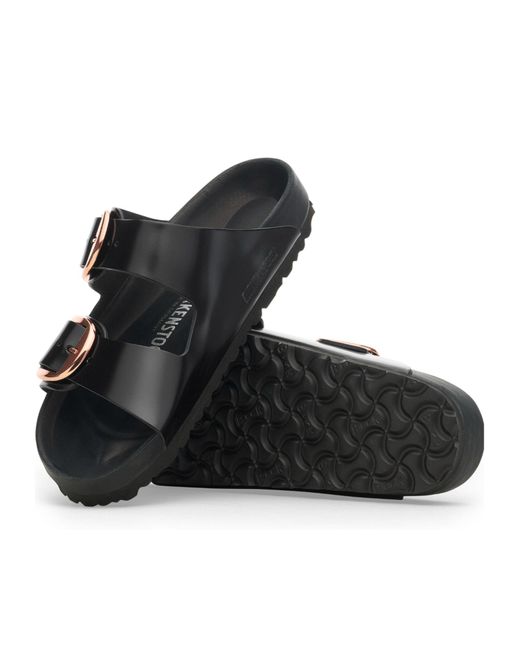 Birkenstock Black Arizona Big Buckle Slip-On Sandals