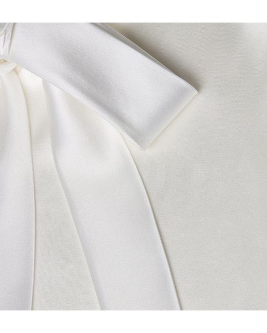 Dior White Blouse With Rear Tie