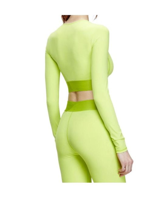 DIESEL Green Melissa-D-Pop Cropped Top