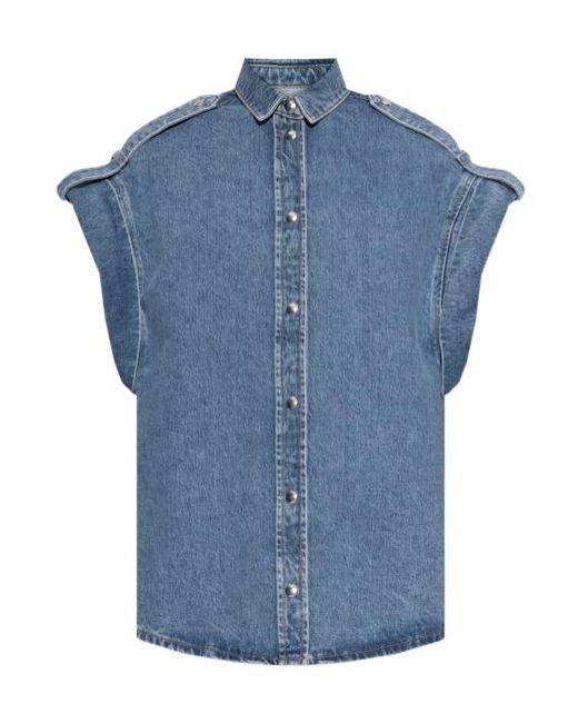 IRO Blue Collared Denim Jacket