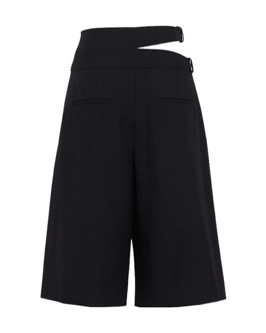Chloé Blue Wool Gabardine Shorts