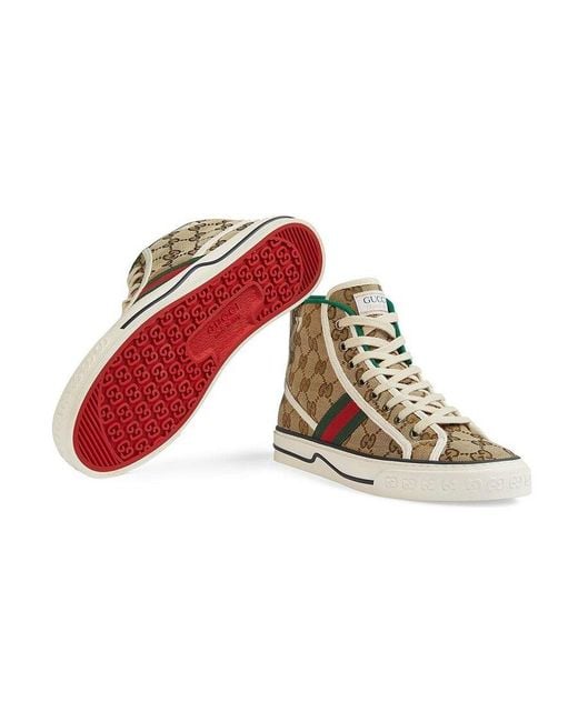Gucci Natural Tennis 1977 High-Top Sneakers