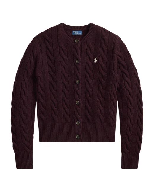 Polo Ralph Lauren Red Comfortable Knitted Cardigan