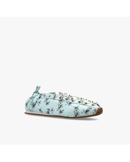 Ganni Blue Sporty Ballerina