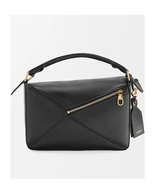 Loewe Black Small Feather Light Puzzle Bag